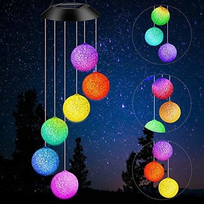 Prezent Bluetooth Solar Led Ball Wind Chime Dekoracja dla matki Zasilanie bateryjne