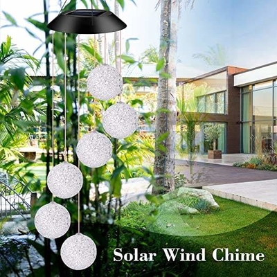 CE Zewnętrzny ogród dekoracyjny Solar Gift Lights Solar Ball Wind Chimes