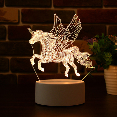 Solar Gift 3d Led Night Light w imieniu ciepłego światła Anime Night Lights Islamskie prezenty