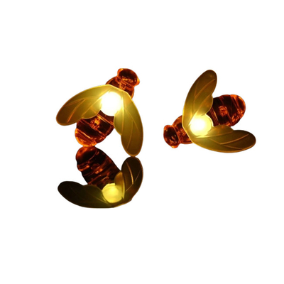 Wiszące lato 30 sztuk Miodowa lampa zasilająca Fairy Solar Bee String Lights 5M/9M