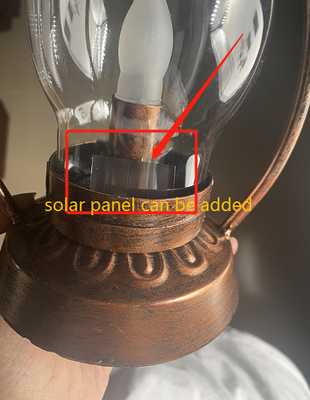 Wodoodporna IPX6 Solar LED Garden Lights Camping Wisząca lampa naftowa