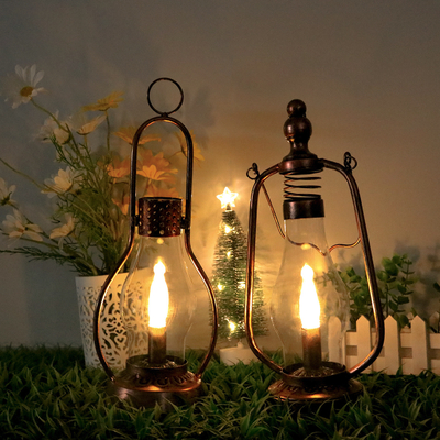 Wodoodporna IPX6 Solar LED Garden Lights Camping Wisząca lampa naftowa