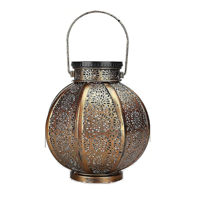 3500K duże zewnętrzne latarnie słoneczne metalowa retro wisząca lampa słoneczna