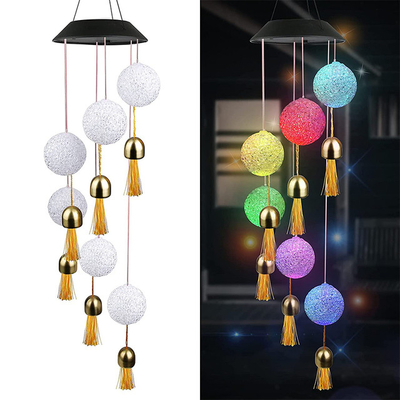 DC6V Solarne oświetlenie ogrodowe LED 80lm Dzwonek wietrzny Hummingbird