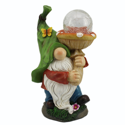 Dekoracja ogrodowa Solar Light Crafts Wodoodporny ornament z żywicy LED Light Animal Statue