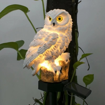 Wodoodporny ogród zasilany energią słoneczną LED Sowa Animal Trawnik Ozdoba Wyjątkowe święta