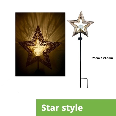 Outdoor Courtyard Solar LED Garden Lights Dekoracja Moon Sun Stars Wodoodporna lampka nocna