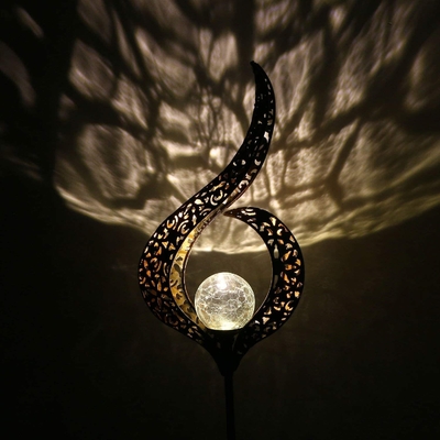 Outdoor Courtyard Solar LED Garden Lights Dekoracja Moon Sun Stars Wodoodporna lampka nocna