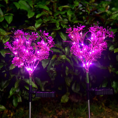 Phalaenopsis Solarne oświetlenie ogrodowe LED Małe polne kwiaty Oświetlenie ogrodowe na trawniku