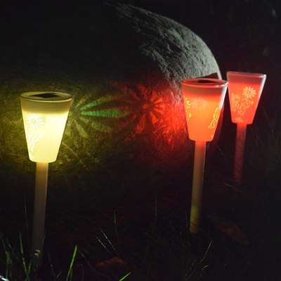 2700K Hollow Butterfly Insert Solar LED Garden Lights Kolorowe