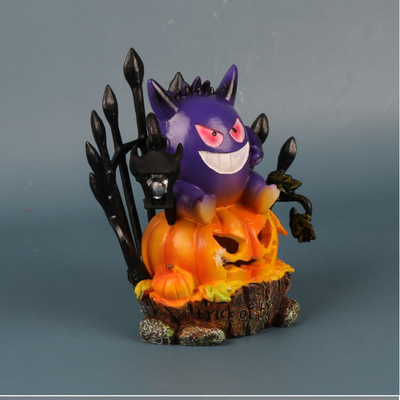 Anime Gengar Halloween Duch Dynia Latarnia Światło Słoneczne Rzemiosło Rysunek Księżyc Cień Statua