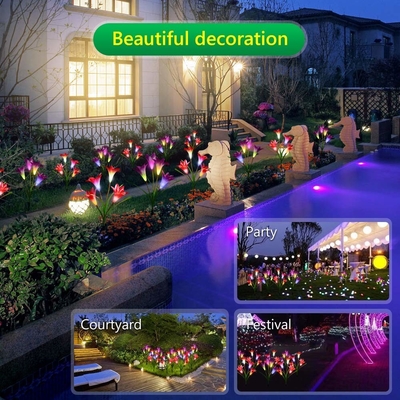 RoHS Outdoor Solar Courtyard Light Wodoodporne Lily Lawn / Dekoracje ślubne 2700K