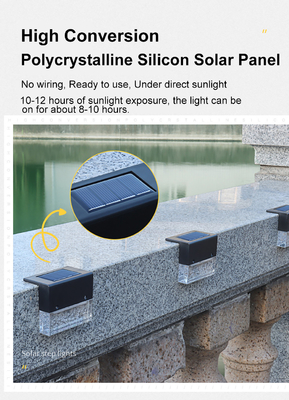 Zewnętrzne oświetlenie schodowe IP65 Solar Deck CRI 60 do poręczy schodów drabina ogrodzeniowa i przejście