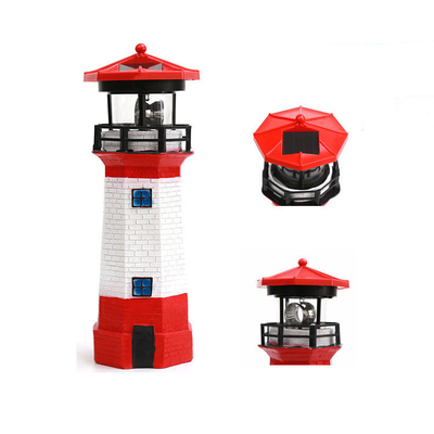 RoHS Solar Gift Light LED Żywiczna latarnia słoneczna z obrotowym światłem ostrzegawczym