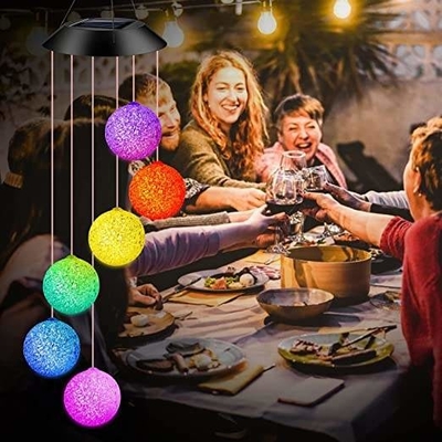 Ogród 1.2v Solar Gift Lights Solar Wind Chimes Garden Outdoor Decoration