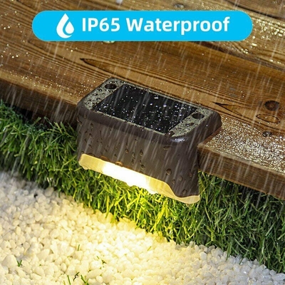 Ciepła biała lampa schodowa SMD Solar Led Wodoodporna lampa schodowa Led Solar Deck 10LM