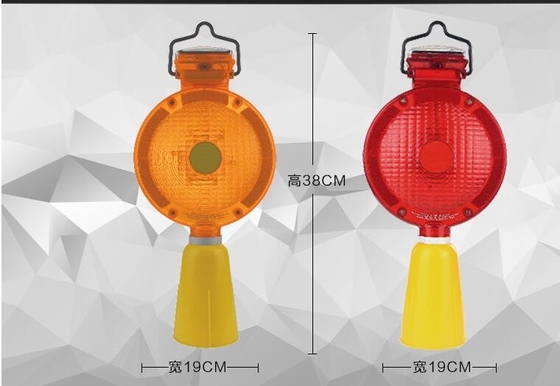 Bezpieczeństwo Solar Led Traffic Signal Light Dia 19cm Wysokość 38cm
