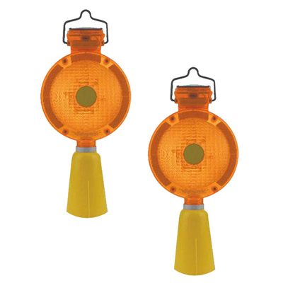 360g Security Solar Traffic Warning Light Czerwony żółty 41*39*41cm