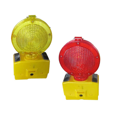 Ostrzeżenie o bezpieczeństwie Solar Led Traffic Signal Light Budowlane światła sygnalizacyjne 4V0.3w Solarpanel