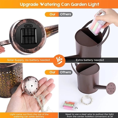 Zraszanie Fairy Lights zasilane energią słoneczną Wodoodporny prysznic Outdoor Lantern Light