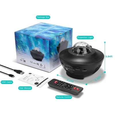 WINXU LED Galaxy Star lampka nocna projektor pokój obróć gwiaździste niebo Galaxy projektor