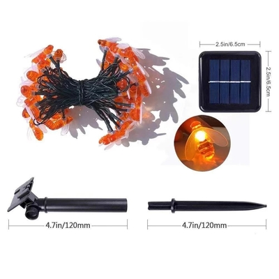 Zasilane energią słoneczną Honey Bee Fairy String Lights 20 diod LED do ogrodu na zewnątrz
