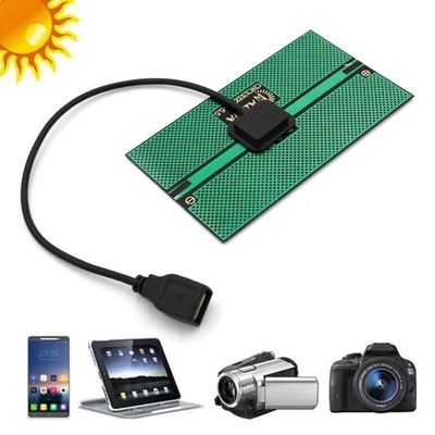 1.65W ładowarka słoneczna Panel słoneczny 76*133MM wyjście ładowanie energii słonecznej na zewnątrz Camping telefon komórkowy USB ładowane urządzenie