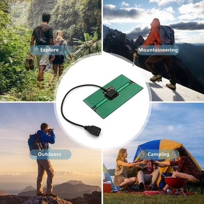 1.65W ładowarka słoneczna Panel słoneczny 76*133MM wyjście ładowanie energii słonecznej na zewnątrz Camping telefon komórkowy USB ładowane urządzenie