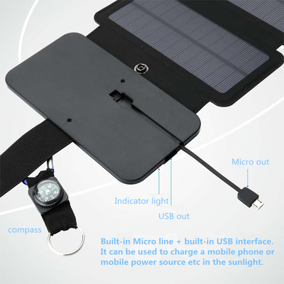 10W składany panel słoneczny 5V 2.1A urządzenia wyjściowe USB do smartfonów